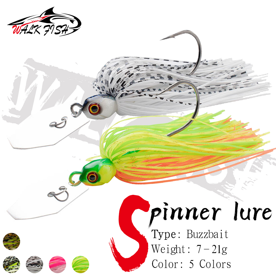 Fishing Lure Blade Bait - ウォーキングフィッシュ-バスとパイク用の釣りルアー、ベイトブレード、ジグダンサー、バズベイト、ウォブラーチャターベイト、スピナーベイト、7g、9g、12g、14g、21g