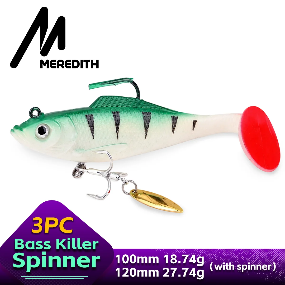 メレディス スピニングルアー 10cm 12cm メタルフッ - Fishing Lure Blade Bait のレビューと価格