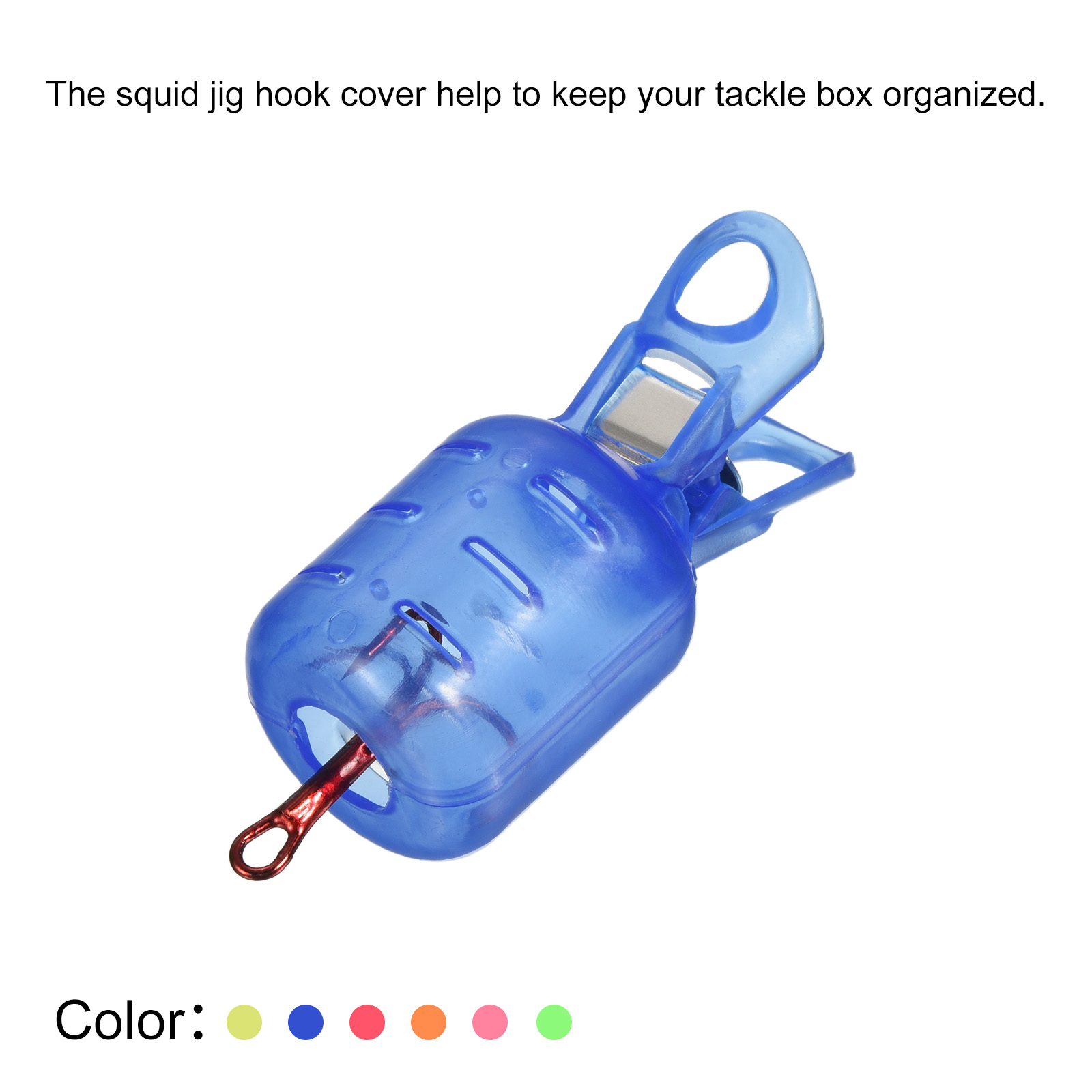 10 個小型イカジグフックプロテクターケース釣りフックカバー - Fishing Lure Kit のレビューと価格