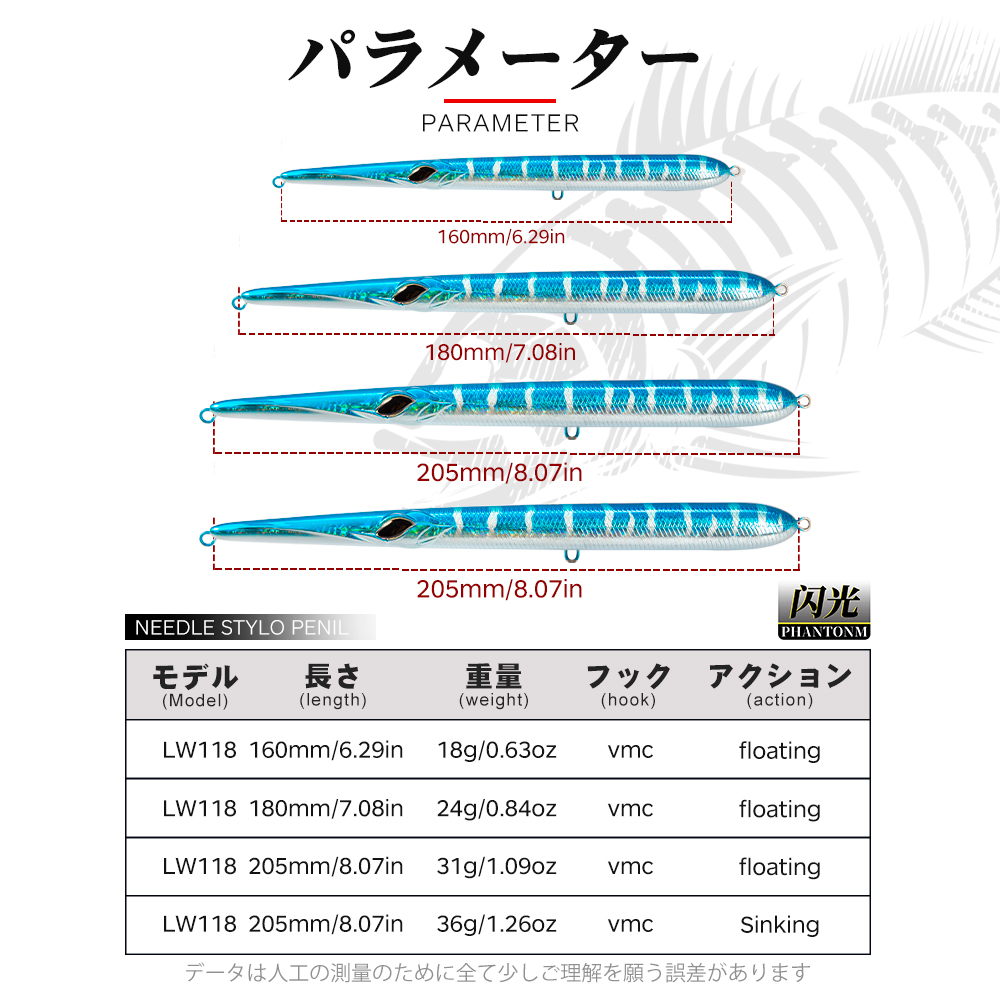 ハントハウス ニードルフィッシング ルアー ロングキャスティ - Fishing Lure Swimbait のレビューと価格